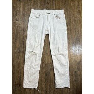 RAG & BONE Dre Low Rise Slim Boyfriend Denim Jeans Stretch Comfy Retro White 28